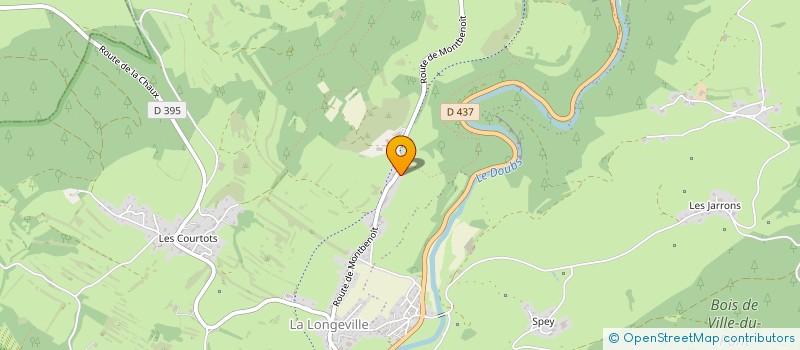 localisation de l'entreprise MONSIEUR DANIEL BAHY  LA LONGEVILLE