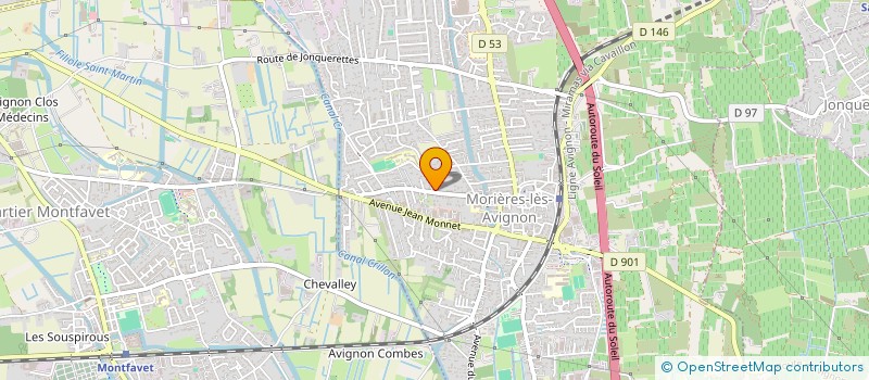 localisation de l'entreprise MONSIEUR DANIEL BALDINO  MORIERES LES AVIGNON