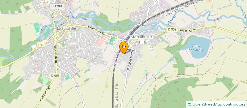 localisation de l'entreprise MONSIEUR DANIEL BALLAND  MARCILLY-SUR-TILLE