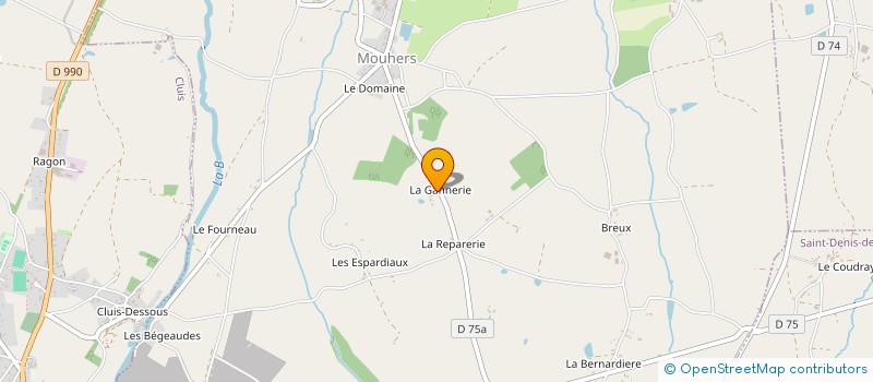 localisation de l'entreprise MONSIEUR DANIEL BALLEREAU à MOUHERS