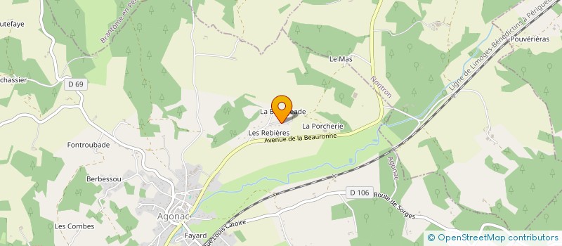 localisation de l'entreprise MONSIEUR DANIEL BALOUT à BRANTOME EN PERIGORD