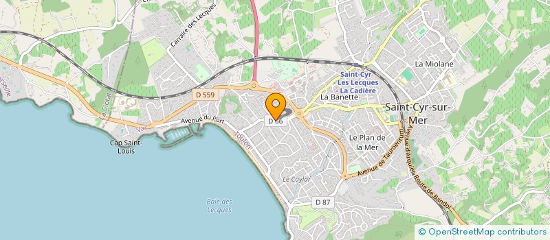 localisation de l'entreprise MONSIEUR DANIEL BANDON à SAINT-CYR-SUR-MER