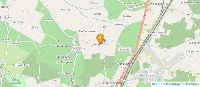 localisation de l'entreprise MONSIEUR DANIEL BANTEGNIES  CUBNEZAIS