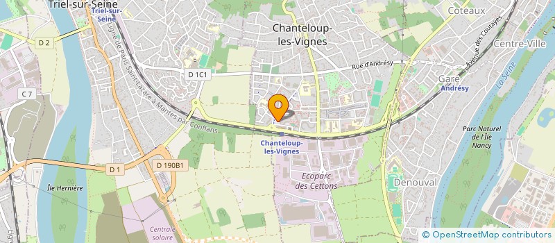 localisation de l'entreprise MONSIEUR DANIEL BAPTISTE  CHANTELOUP-LES-VIGNES