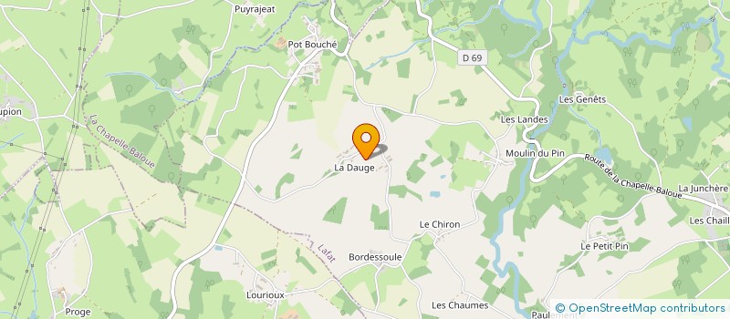 localisation de l'entreprise MONSIEUR DANIEL BARAILLE  LAFAT