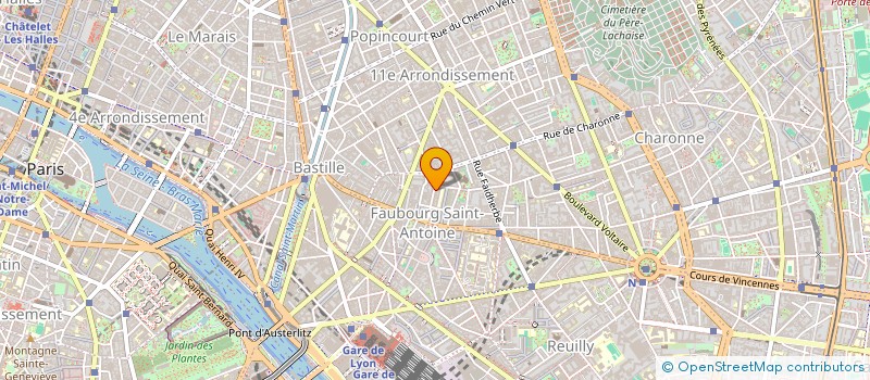 localisation de l'entreprise MONSIEUR DANIEL BARATIER à PARIS