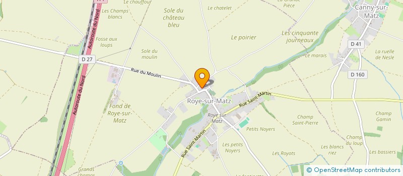 localisation de l'entreprise MONSIEUR DANIEL BARBA à ROYE-SUR-MATZ