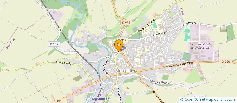 localisation de l'entreprise MONSIEUR DANIEL BARBIER à MONTDIDIER