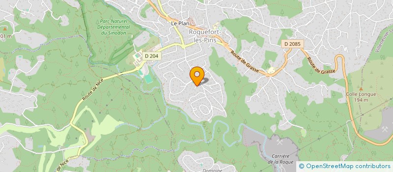 localisation de l'entreprise MONSIEUR DANIEL BARILLER  ROQUEFORT-LES-PINS