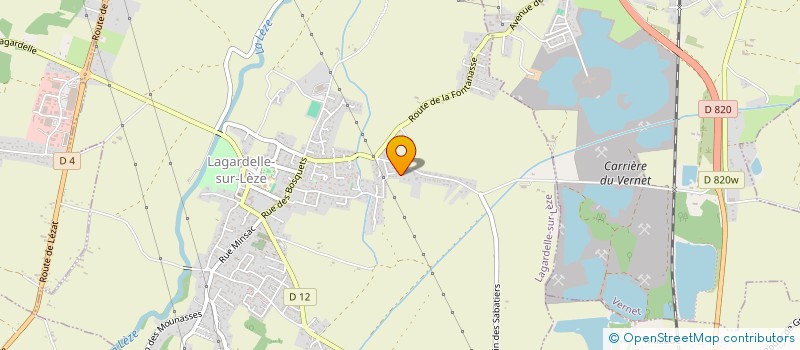 localisation de l'entreprise MONSIEUR DANIEL BARIZZA  LAGARDELLE-SUR-LEZE