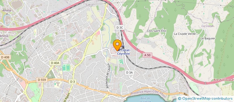 localisation de l'entreprise MONSIEUR DANIEL BARLET  LA CIOTAT