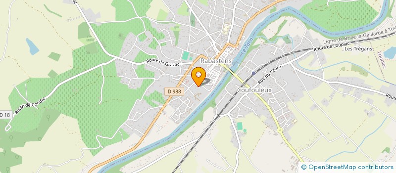 localisation de l'entreprise MONSIEUR DANIEL BARRAQUE  RABASTENS