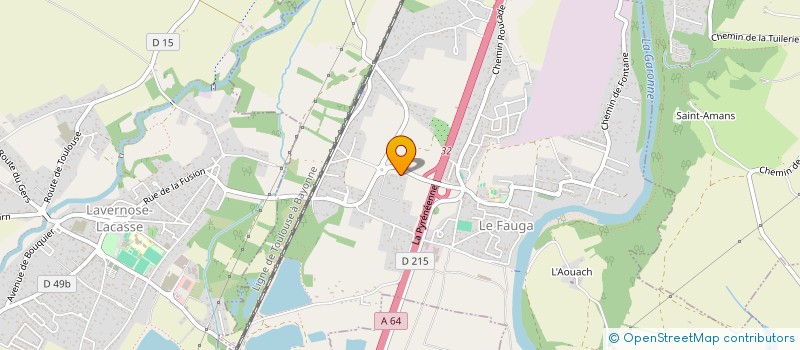 localisation de l'entreprise MONSIEUR DANIEL BARRAU  LE FAUGA