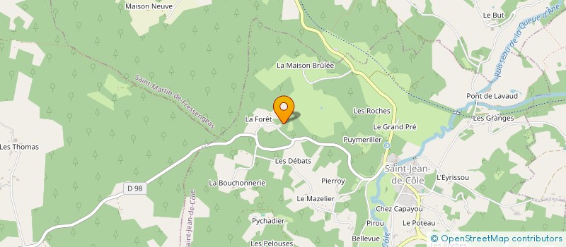 localisation de l'entreprise MONSIEUR DANIEL BARRAUD  ST MARTIN DE FRESSENGEAS