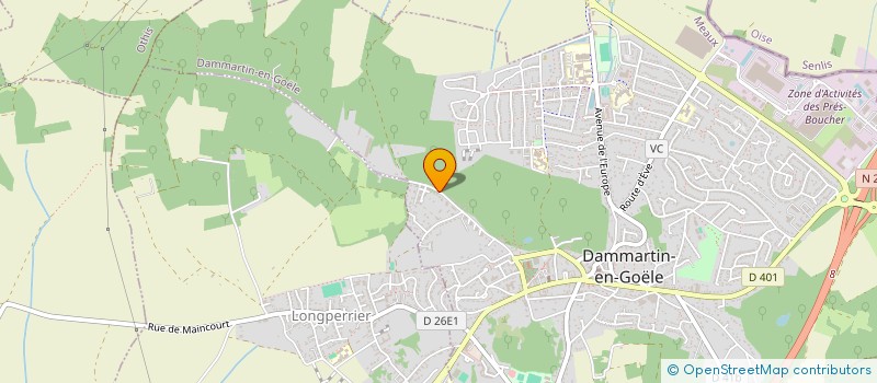 localisation de l'entreprise MONSIEUR DANIEL BARREIRA FERNANDES  DAMMARTIN-EN-GOELE