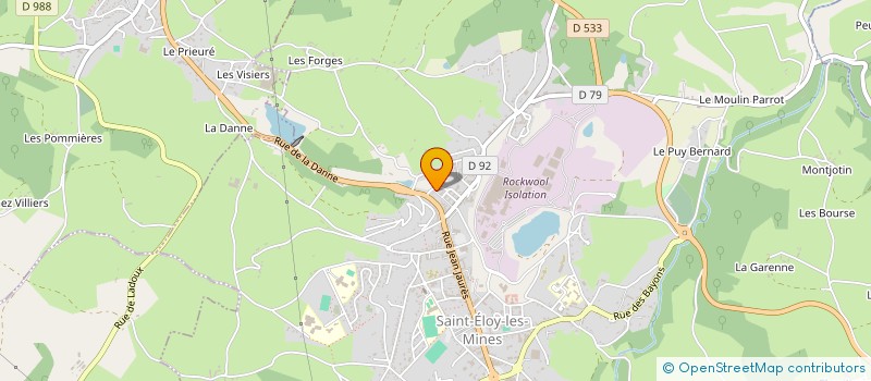 localisation de l'entreprise MONSIEUR DANIEL BARTOUX  YOUX