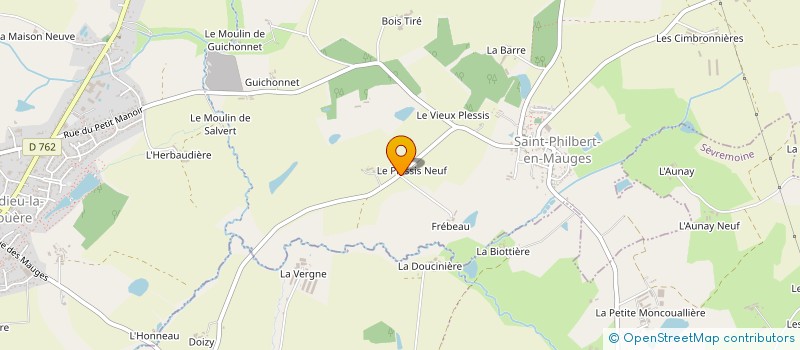 localisation de l'entreprise MONSIEUR DANIEL BASTARD  BEAUPREAU-EN-MAUGES