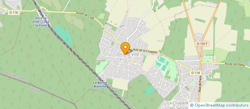 localisation de l'entreprise MONSIEUR DANIEL BAUCHET  ORRY-LA-VILLE