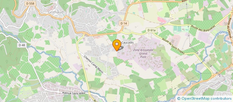localisation de l'entreprise MONSIEUR DANIEL BAUCHET à GRIMAUD