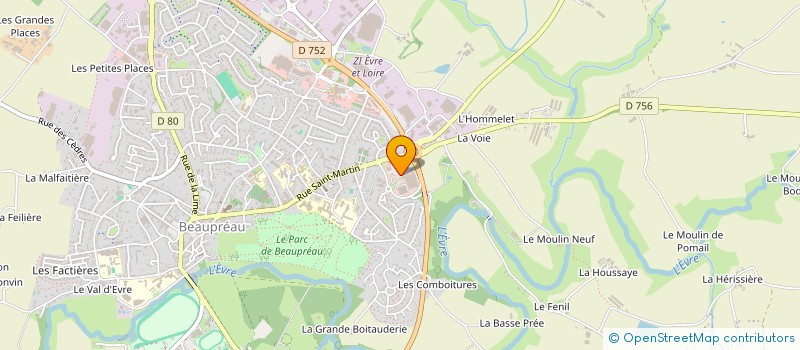 localisation de l'entreprise MONSIEUR DANIEL BAUMARD  BEAUPREAU-EN-MAUGES