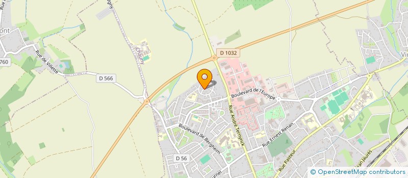 localisation de l'entreprise MONSIEUR DANIEL BAUME  CHAUNY