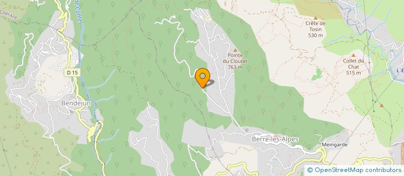 localisation de l'entreprise MONSIEUR DANIEL BAZ  BERRE-LES-ALPES