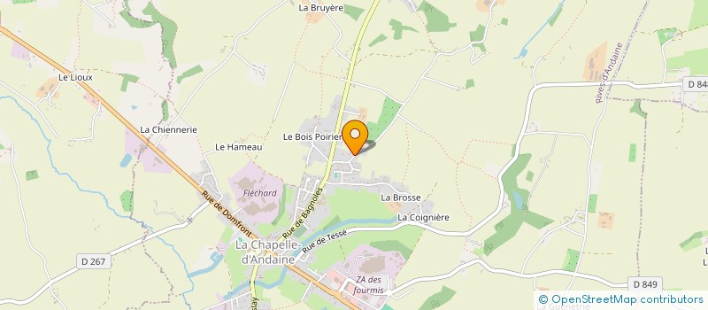 localisation de l'entreprise MONSIEUR DANIEL BAZILLE à RIVES D'ANDAINE