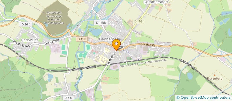 localisation de l'entreprise MONSIEUR DANIEL BEAUBRUN  DANNEMARIE