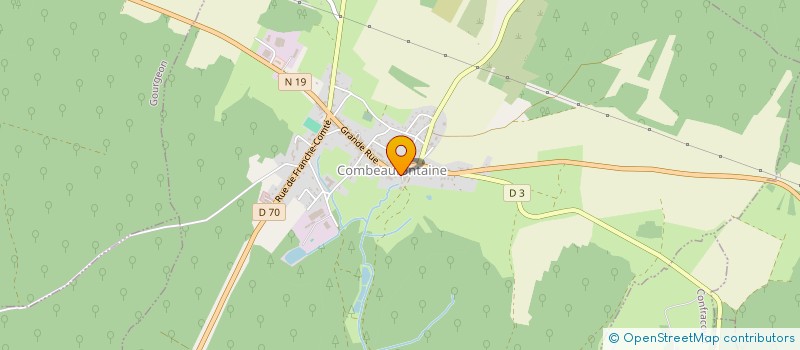 localisation de l'entreprise MONSIEUR DANIEL BEAUCHET  COMBEAUFONTAINE