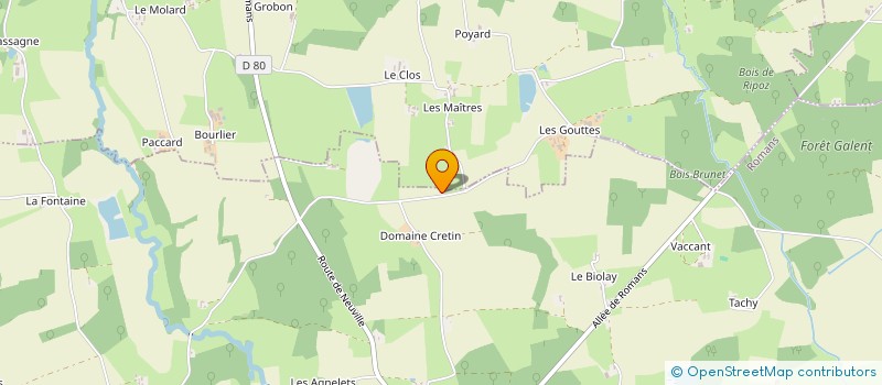 localisation de l'entreprise MONSIEUR DANIEL BEAUDET  ROMANS