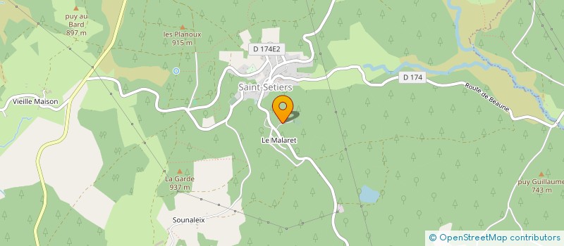 localisation de l'entreprise MONSIEUR DANIEL BEAUVY  SORNAC