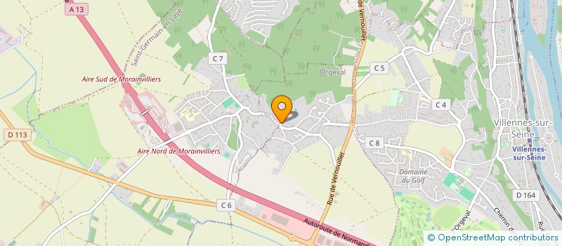 localisation de l'entreprise MONSIEUR DANIEL BECHET  ORGEVAL