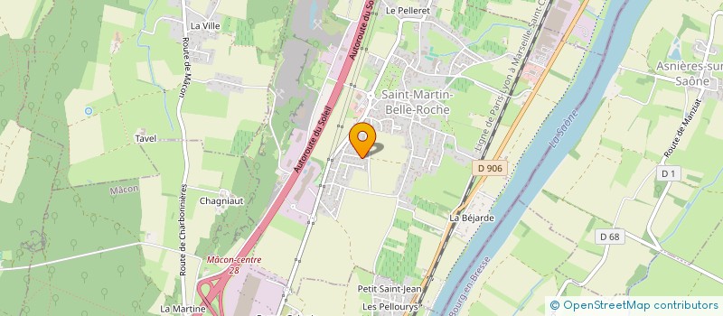 localisation de l'entreprise MONSIEUR DANIEL BECLERE  SAINT-MARTIN-BELLE-ROCHE