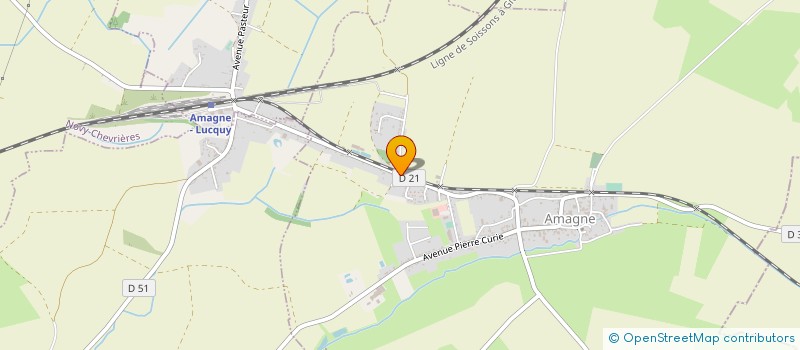 localisation de l'entreprise MONSIEUR DANIEL BECUE  AMAGNE