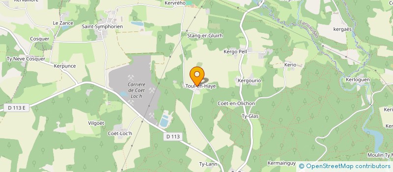 localisation de l'entreprise MONSIEUR DANIEL BEDARD  INZINZAC-LOCHRIST