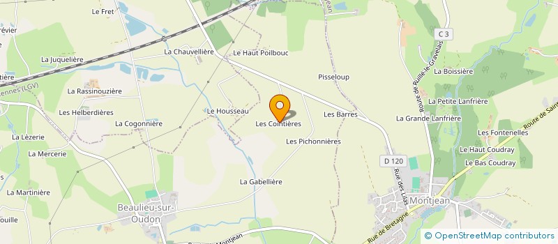 localisation de l'entreprise MONSIEUR DANIEL BEDOUET  SAINT-CYR-LE-GRAVELAIS