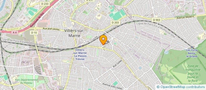 localisation de l'entreprise MONSIEUR DANIEL BEGUINOT  VILLIERS-SUR-MARNE