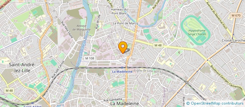 localisation de l'entreprise MONSIEUR DANIEL BEHAGUE à MARCQ-EN-BARŒUL
