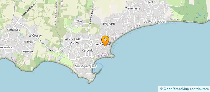 localisation de l'entreprise MONSIEUR DANIEL BELLESSORT  SARZEAU