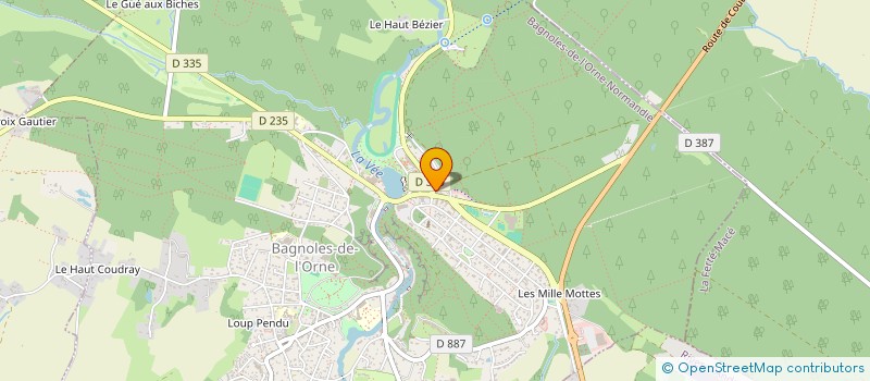 localisation de l'entreprise MONSIEUR DANIEL BELLIARD à BAGNOLES-DE-L'ORNE-NORMANDIE