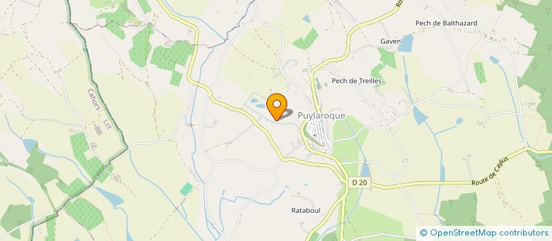 localisation de l'entreprise MONSIEUR DANIEL BELON  PUYLAROQUE