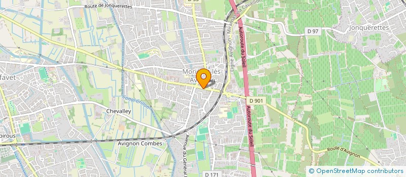 localisation de l'entreprise MONSIEUR DANIEL BENADINE BORDE  MORIERES LES AVIGNON