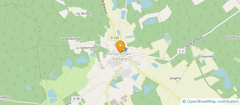 localisation de l'entreprise MONSIEUR DANIEL BERANGER à FONTAINES-EN-SOLOGNE