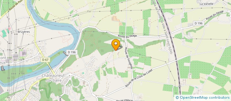 localisation de l'entreprise MONSIEUR DANIEL BERARD  CHATEAUNEUF-SUR-ISERE