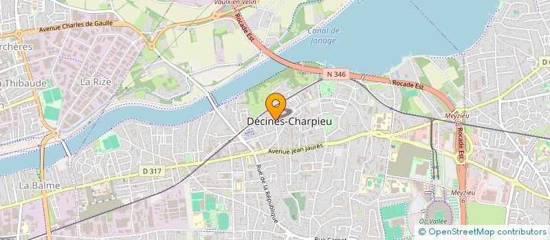 localisation de l'entreprise MONSIEUR DANIEL BERNARD  DECINES-CHARPIEU