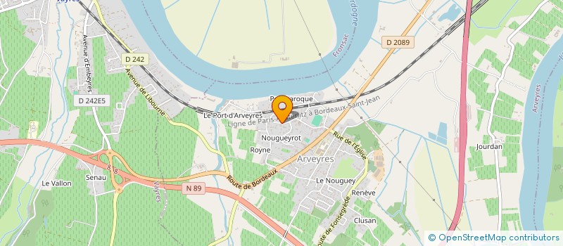 localisation de l'entreprise MONSIEUR DANIEL BERNARD  ARVEYRES