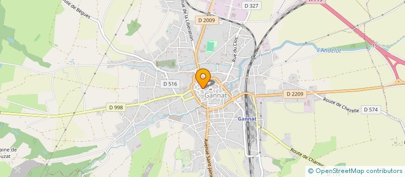 localisation de l'entreprise MONSIEUR DANIEL BERNARD à GANNAT