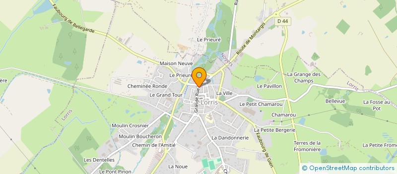 localisation de l'entreprise MONSIEUR DANIEL BERNEAU à LORRIS