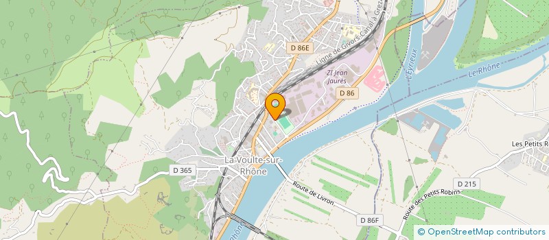 localisation de l'entreprise MONSIEUR DANIEL BERNERON à LA VOULTE-SUR-RHONE