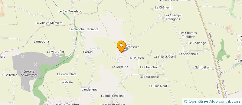 localisation de l'entreprise MONSIEUR DANIEL BERTHAULT  PLOUASNE